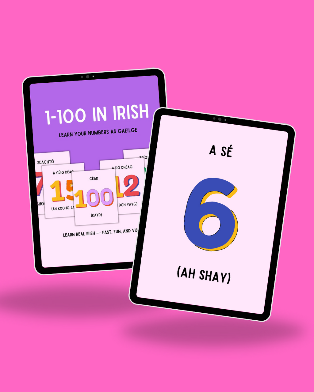 Learn Irish Numbers 1–100 | Printable Flashcards for Gaeilge Learners